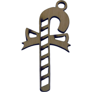 Cukorpálca formájú karácsonyfadísz