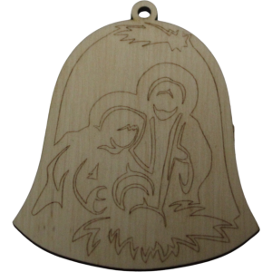 Harang formájú karácsonyfadísz