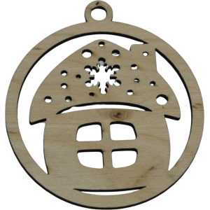 Házacska karácsonyfadísz