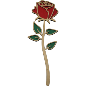 Kézzel készült rózsa alakú virág