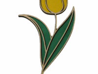 Kézzel készült tulipán alakú virág