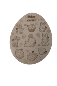 Húsvéti kifesthető kirakó "Tojás vadászat"